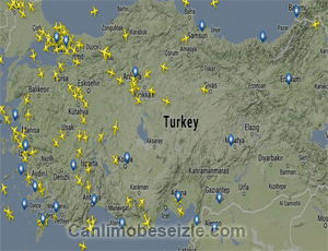 Online Canlı Uçak Radar Takip Sistemi Canli İzle